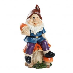 statue de gnomes de jardin en resine fi main 1